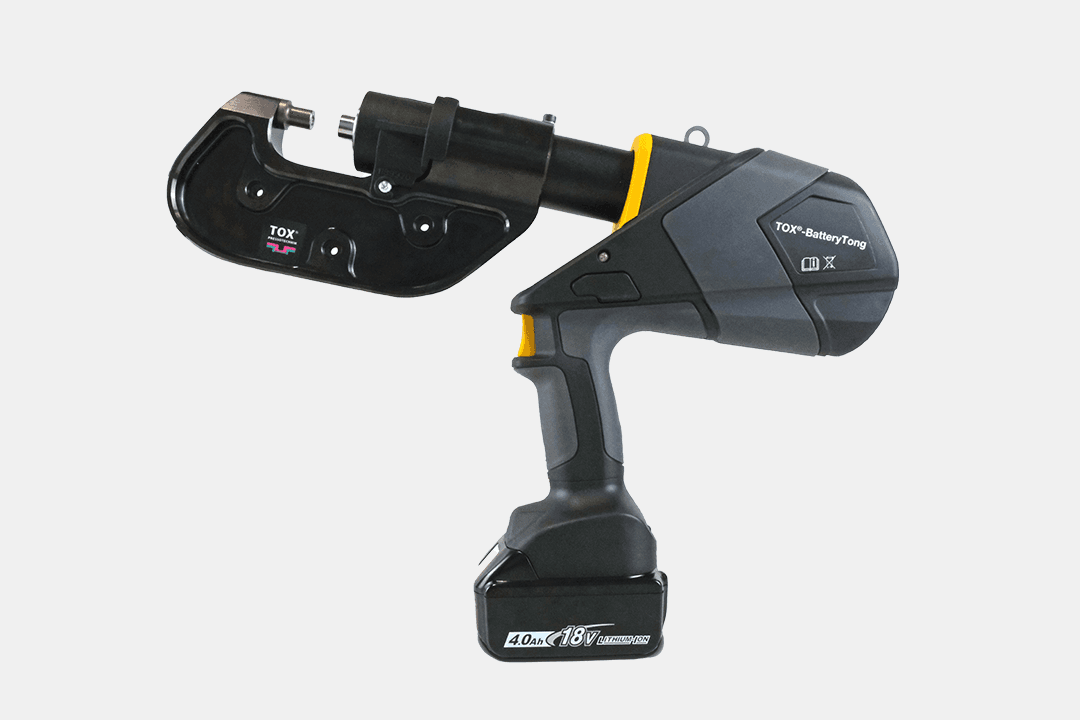 The battery-driven clinching tongs